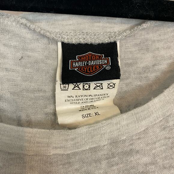 Genuine Harley Davidson - Gray Long Sleeve Shirt - XL 21” Pit to Pit, 24” Length - Picture 2 of 8